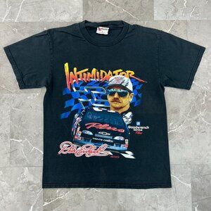 Vintage Dale Earnhardt Graphic Tee Mens Medium Intimidator Nascar Chevy Black